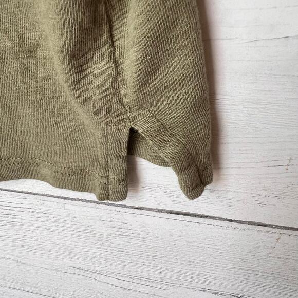 Talbots Top Womens Size 1X Sage Green Eyelet Trim Tee Floral Plus Size Cotton - Picture 14 of 15